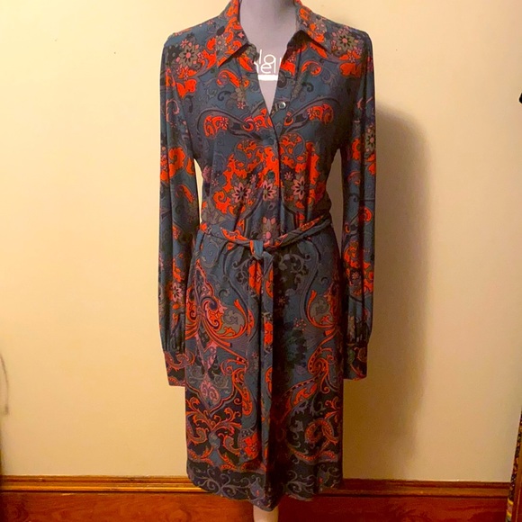 🐢🐢Laundry Retro 70’s design Tie waist dress ⚡️ - Picture 4 of 13